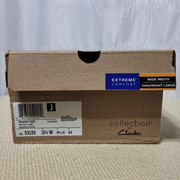 Clarks Bradley Brown Leather Slip-On Men's (10.5 Wide) - Picture 12 of 15